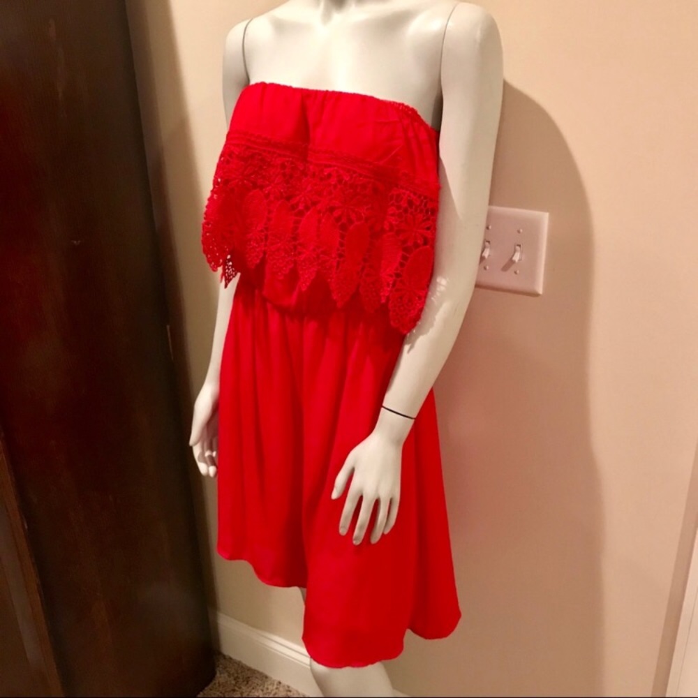 New Gianni bini Cherry red dress